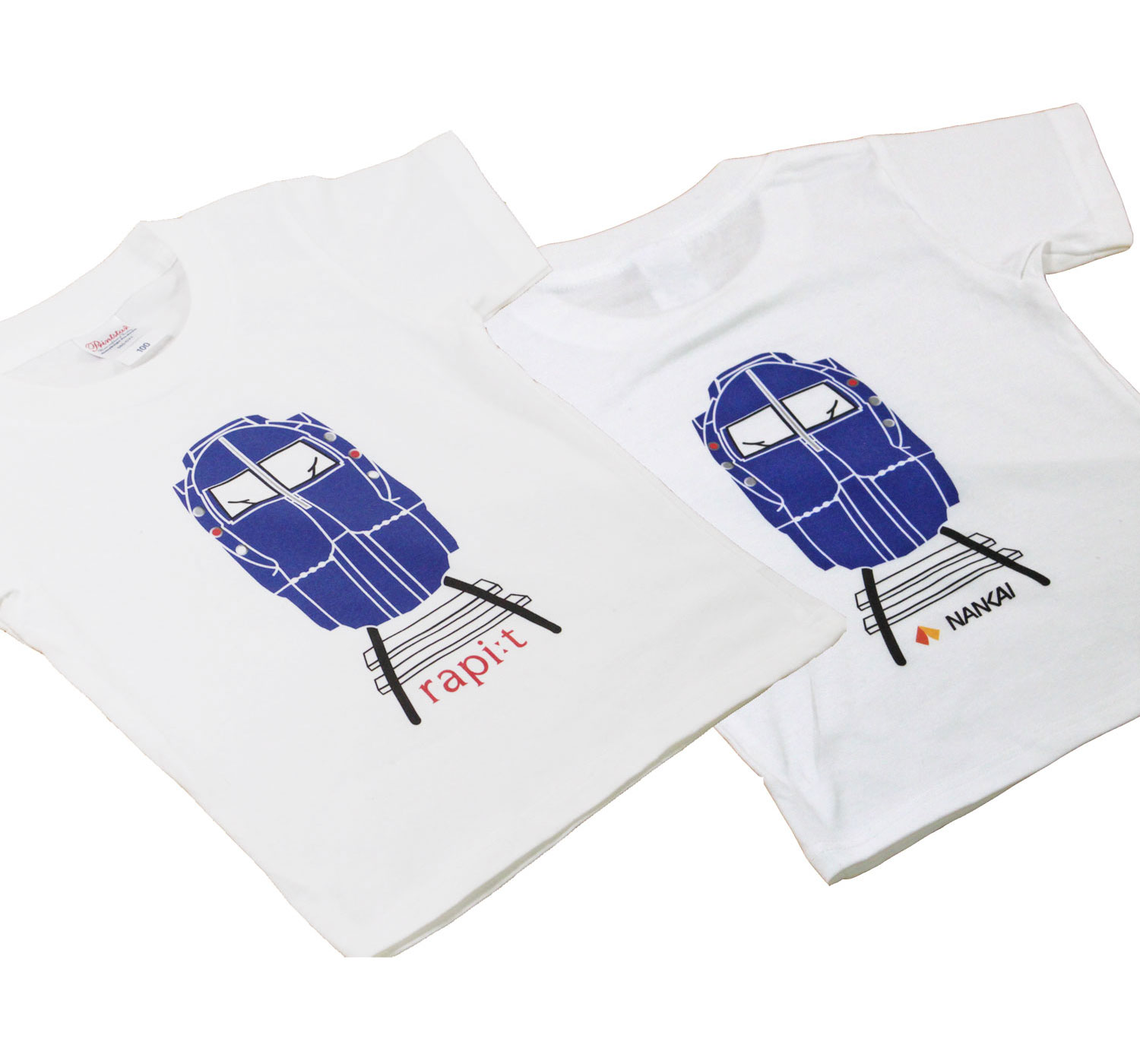 南海電鉄「リアルラピート」キッズTシャツ前後プリント